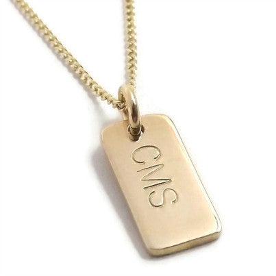 Bitsy Monogram in Gold